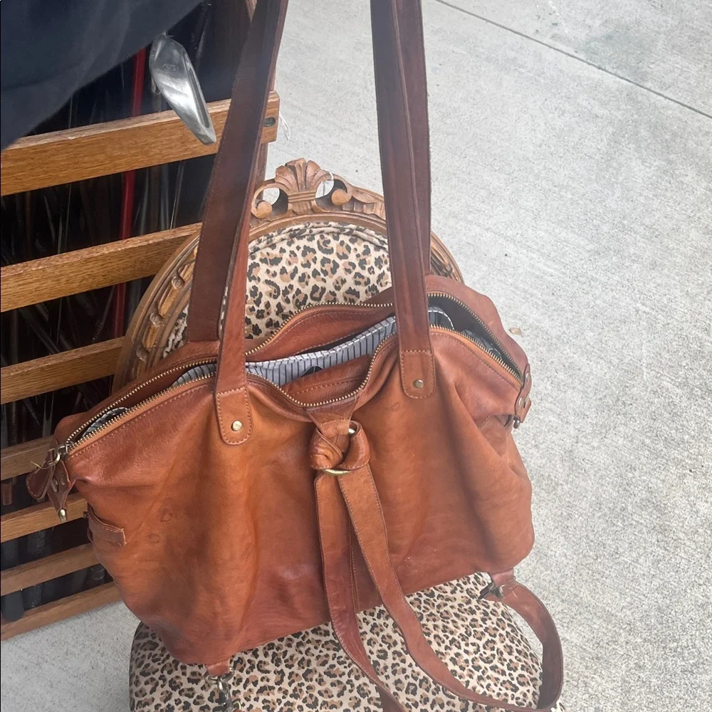 Brown Leather Tote Bag - Picture 9 of 16